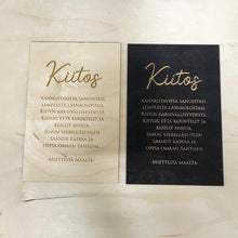 Katso kuvagalleriassa, Kiitoskortti opettajalle